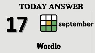 Full Today's Wordle Answer Sep 17 #1916 – NYT Wordle Hints & Updates Guide