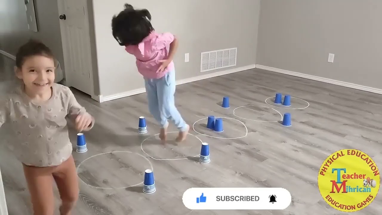 Jumping game pe games and activities for kids