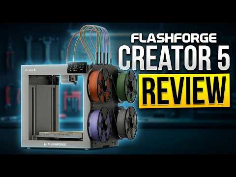 Flashforge Creator 5 Review | Multi-colour and multi-material 3D printer