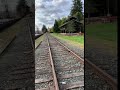 Crossing the railroad tracks in Snoqualmie