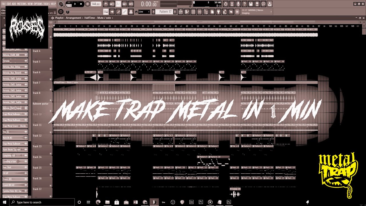 HOW TO MAKE  A TRAP METAL TYPE BEAT  IN 1 MIN