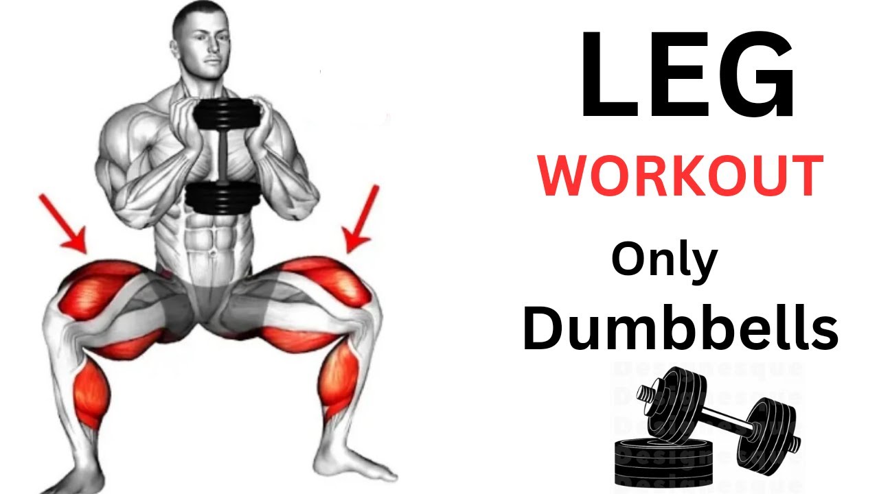 Do these to grow bigger leg at home only dumbbell workout - YouTube
