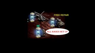 war commander RAID set up base 1 2 3 4 for free repair