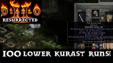 Diablo 2 Resurrected:  100 Lower Kurast Drop Highlights!!!