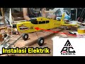 Proses Instalasi Elektrik Rc Pesawat dari servo, reciver &amp; Test Control Surface