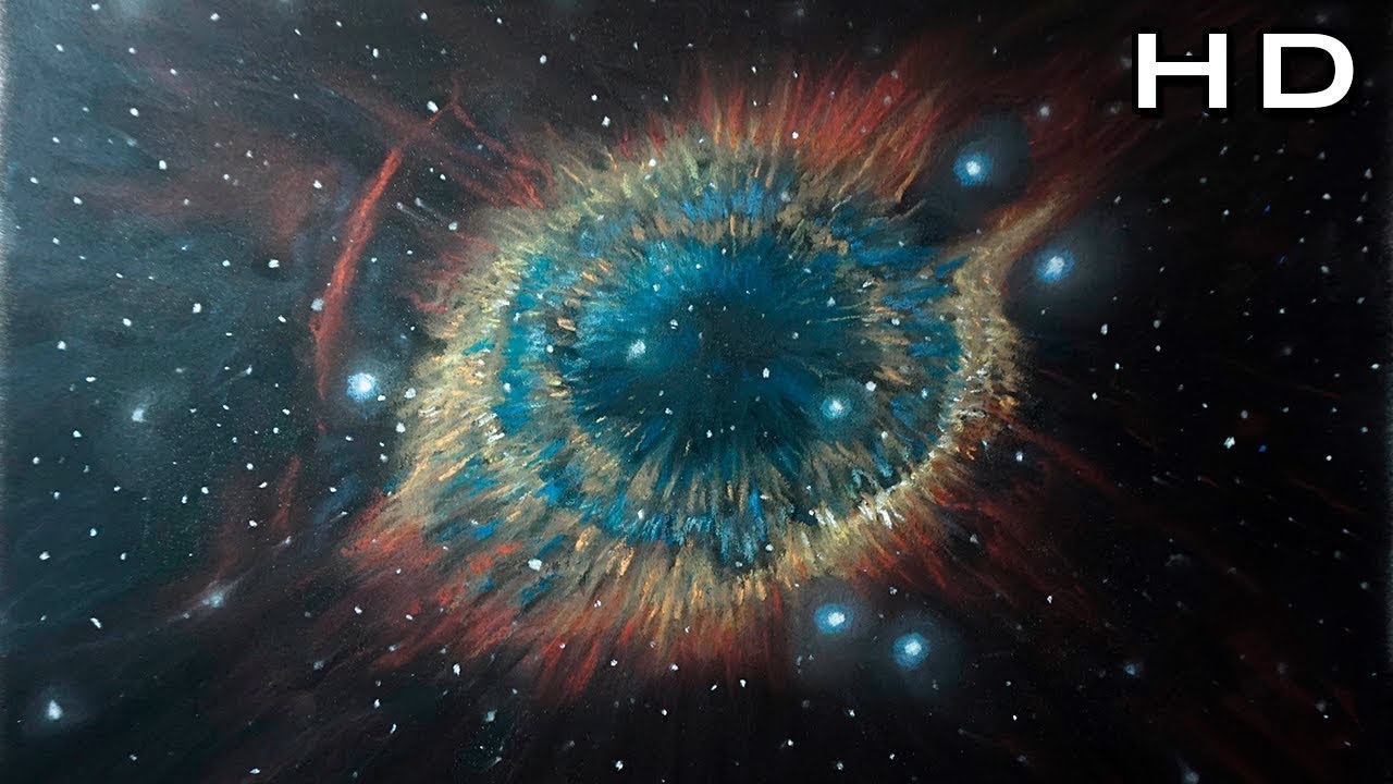 How to Draw a Nebula Step by Step - Colored pastels - YouTube
