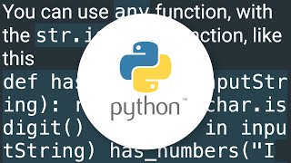 Check if a string contains a number