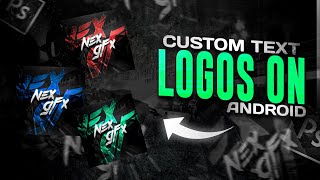 How to Make Custom Text Logos On Android | Gaming Logo Tutorial | Text Logo Ps Touch screenshot 5