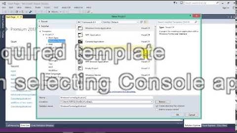 HOW TO MAKE NEW PROJECT IN VISUAL STUDIO 2013