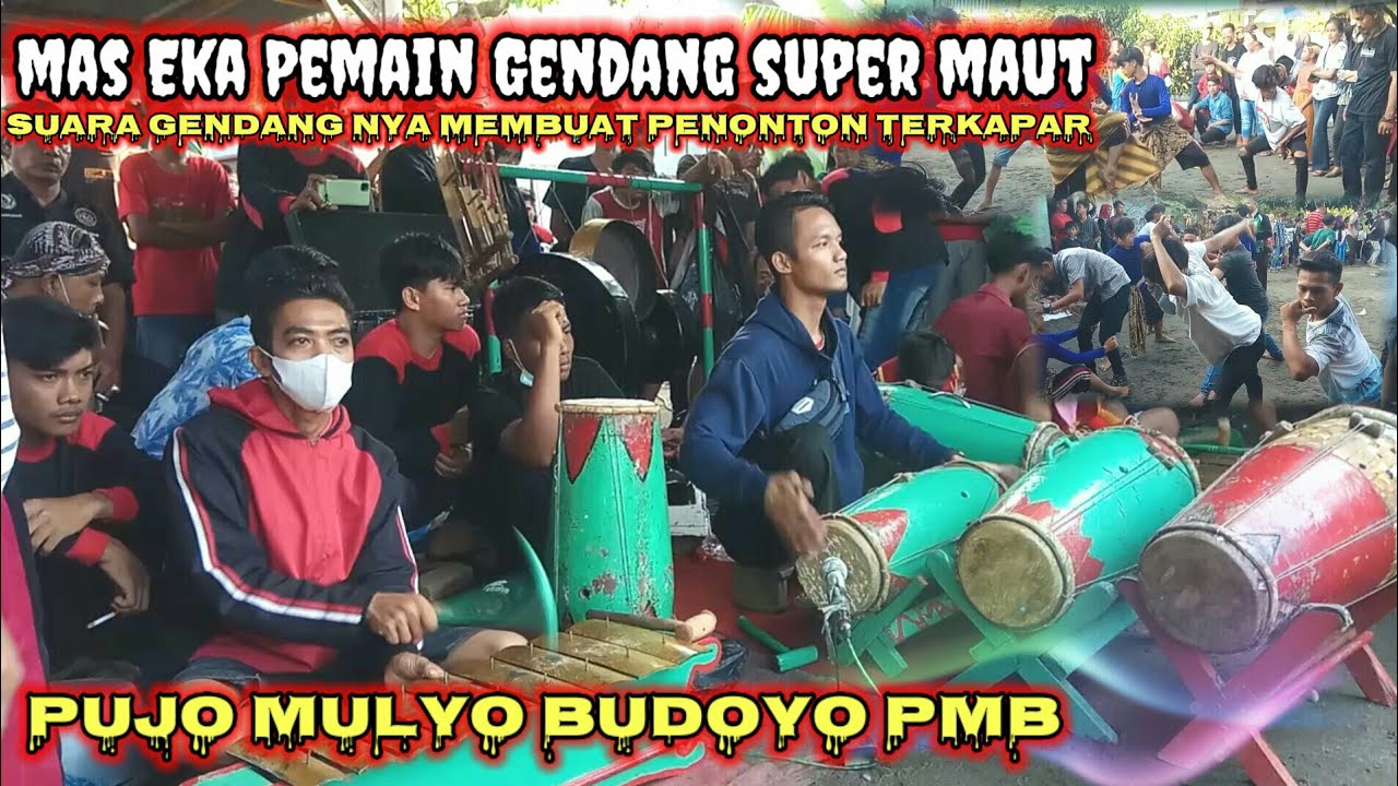 MAS EKA PEMAIN GENDANG MAUT MUSIK GENDANG NYA MEMBUAT PENONTON TERKAPAR SEMUA