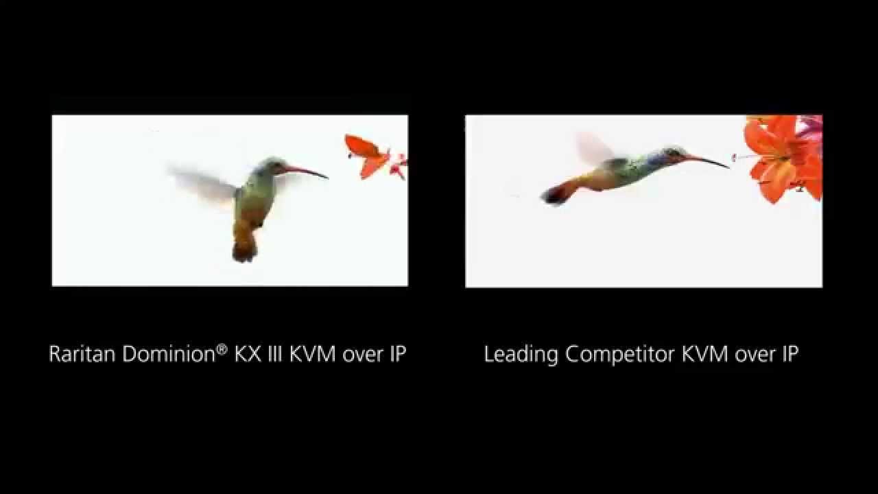 Raritan Dominion KX III KVM over IP Video Quality Comparison