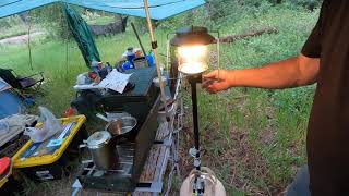 Coleman Propane Lantern, New Style, First Use