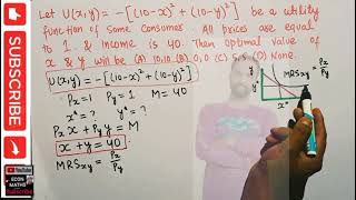 Constrained optimization problem