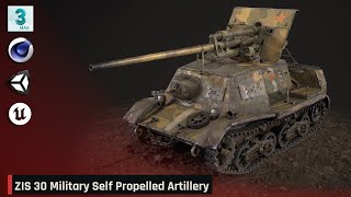 Military Self Propelled Artillery Unit USSR