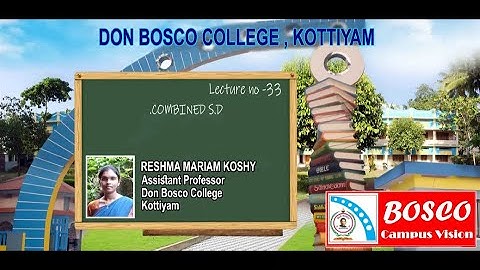 LECTURE NO. 33: BUSINESS STATISTICS: COMBINEDSTANDARD DEVIATION: MOD 1: B.Com. C.A. n TAX S4