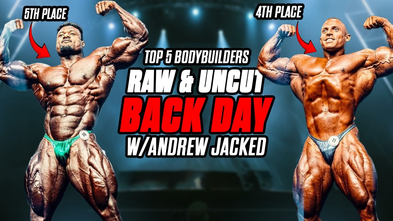 INSANE Back Workout with Andrew Jacked & Martin 