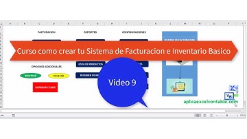 Como crear tu App de Facturacion e Inventario en Excel Basico - Video 9