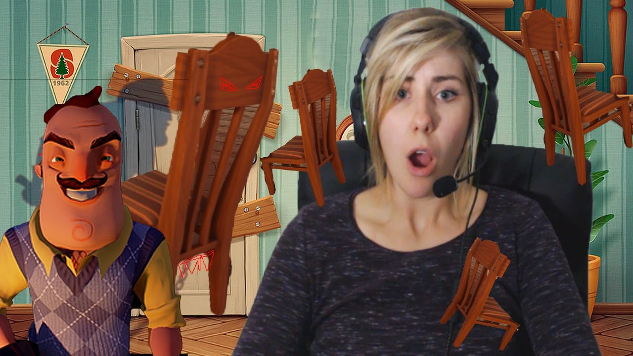CHAIR KILLS ME - SCARIEST GAME EVER!! In [Hello Neighbor] - YouTube