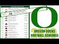 Oregon Ducks Football Schedule : Oregon Football Schedule 2020 Pac 12 7 Game Season