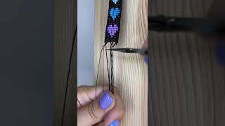 How to attach slider clasps to loom bead bracelet? #loombeading #seedbeads #beading