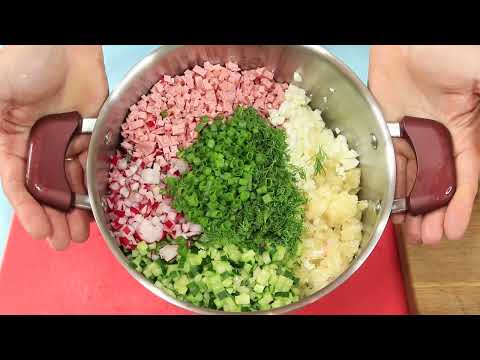 Запомните этот рецепт! Очень вкусненькая ОКРОШКА на сметане!