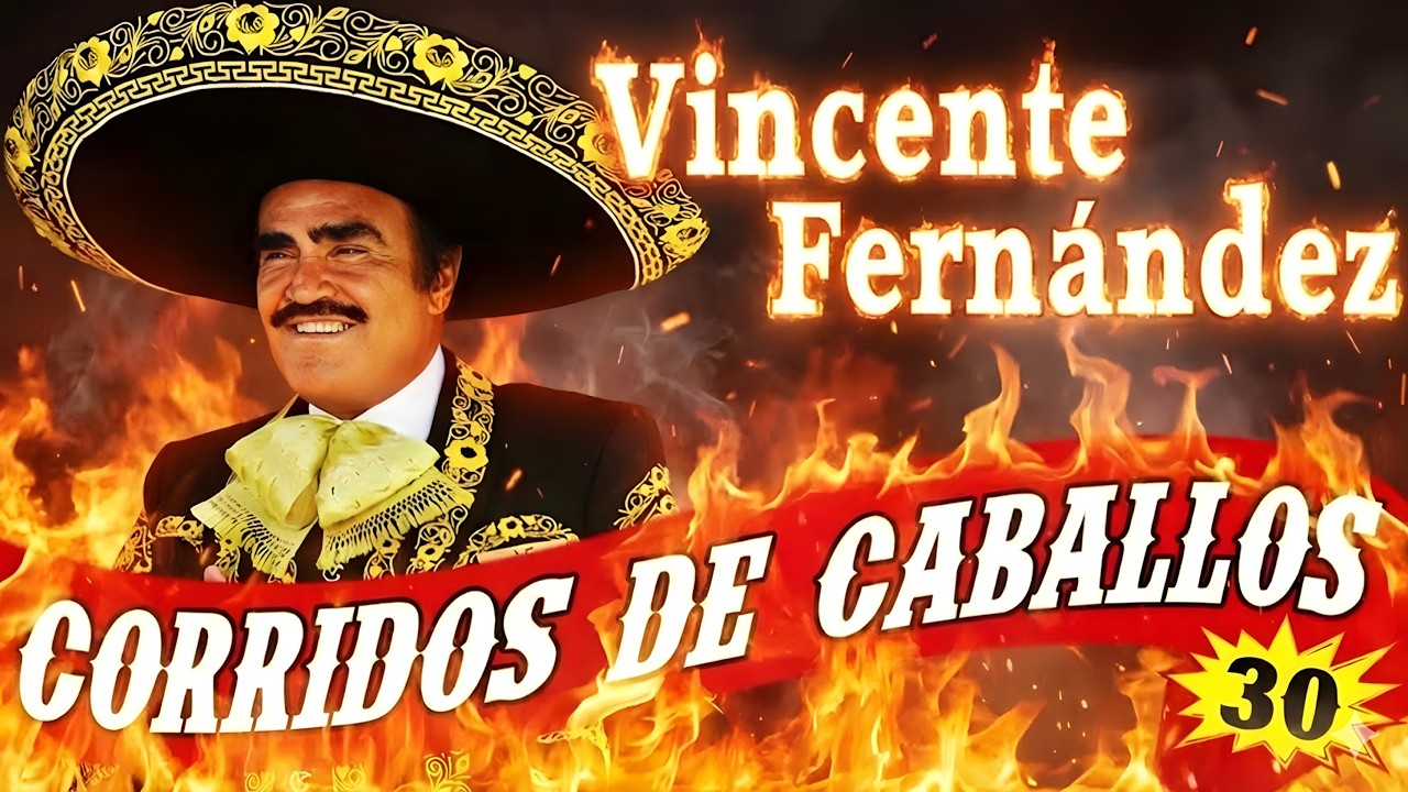Vicente Fernández Mix 2025 🎤 Corridos de Caballos  🐎  Éxitos del Rey de la Música Ranchera 🔥