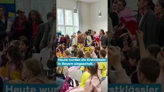 Schulstart in Bayern - Auch Ministerpräsident Markus Söder war vor Ort. #bayern #schulstart #schule