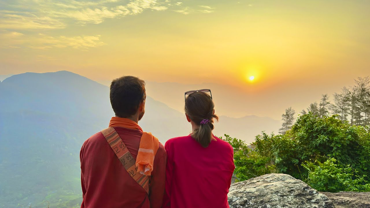 Kerala, India #19 Встретили рассвет в местечке Kaalimala.