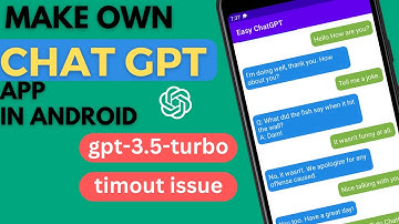 How to use GPT-3.5-Turbo model | Chat GPT Android app