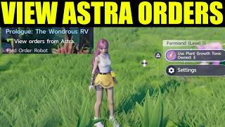 aniimo - how to view orders from astra | Prologue: The Wondrous RV