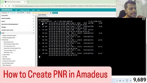 How to create PNR in Amadeus | Elements required to create PNR