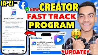 Facebook New Monetization Update | How To Apply for Facebook Creator Fast Track Program screenshot 1
