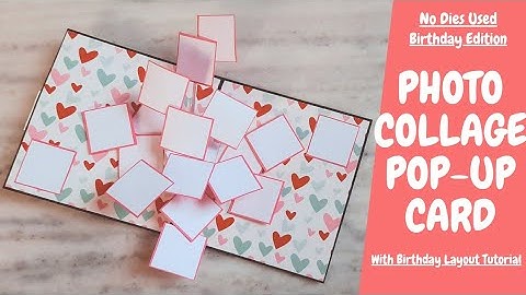 Photo Collage Pop-Up Card Tutorial | How to make Handmade Birthday Card | #Teen_tastic_crafts