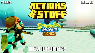 ACTIONS & STUFF NEW SPONGEBOB SQUAREPANTS BIOMES Trailer (bedrock)