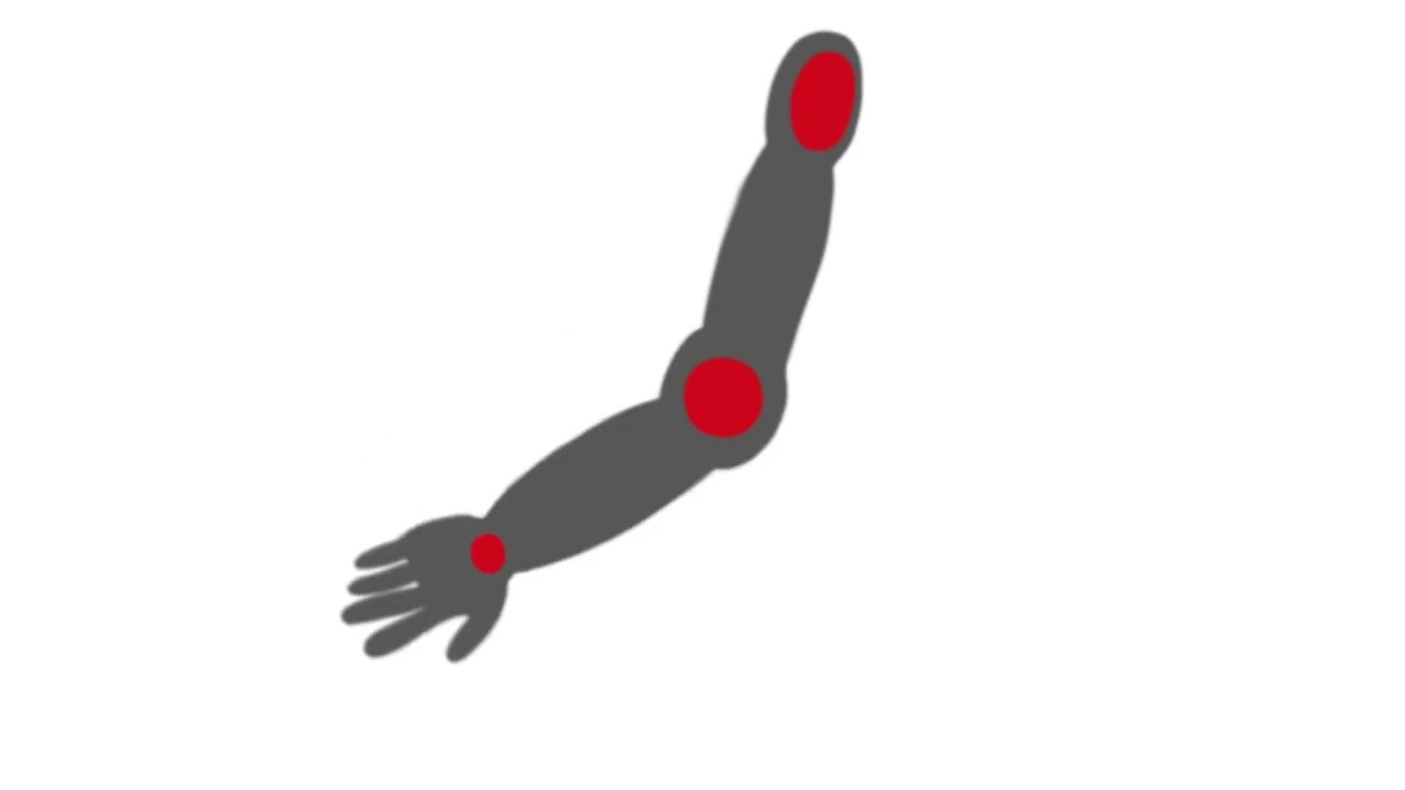 2D Robot arm drawing animation test 1