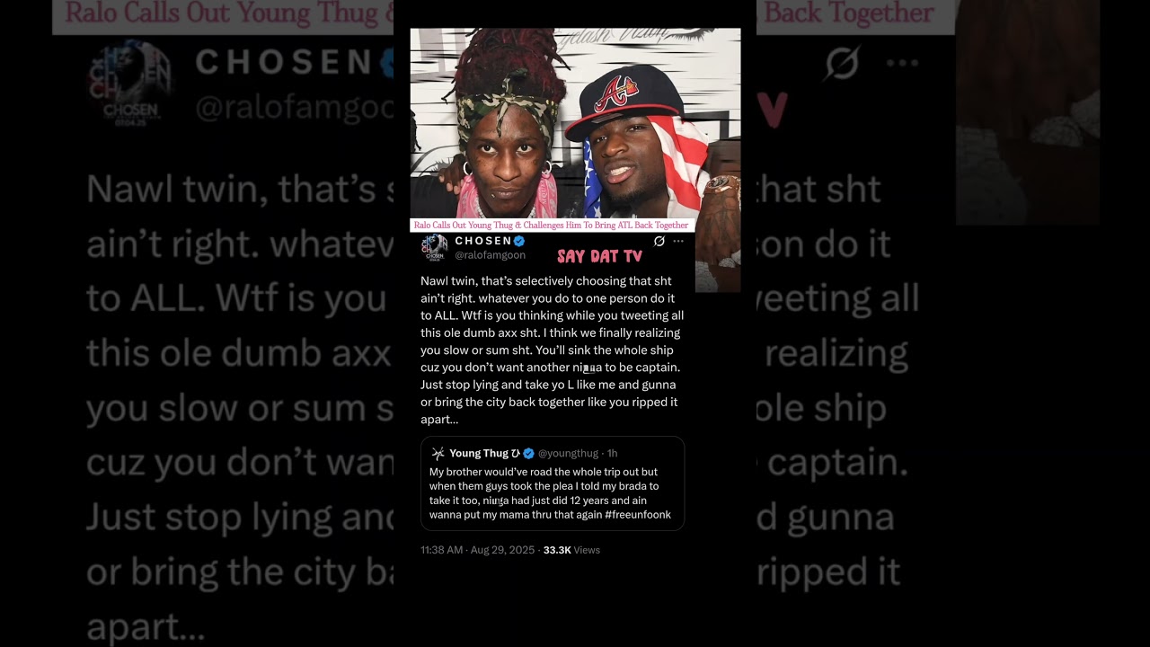 Ralo Reacts To Young Thug Telling His Brother To Take A Plea Deal.