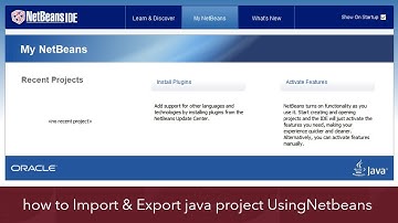How to Import and Export Java project Using Netbeans