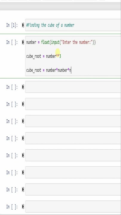 Python program to Calculate the cube root of a number - YouTube