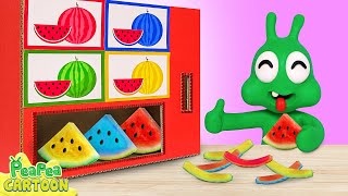 Pea Pea Get Trouble with Watermelon Vending Machine  Kid Learning  PeaPea Cartoon