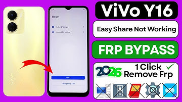 Vivo Y16 - FRP BYPASS 2026 | EasyShare App Not Working (Google Account Bypass) Without PC New Method