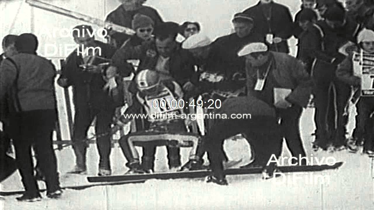 Wiltrud Drexel - Karl Schranz wins downhill in Grindelwald 1969