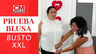 BLUSA camisera entallada para BUSTO XXL