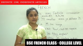 BSc French Class Part - 16 |  Negative sentence, Definite, Indefinite Articles | College level News