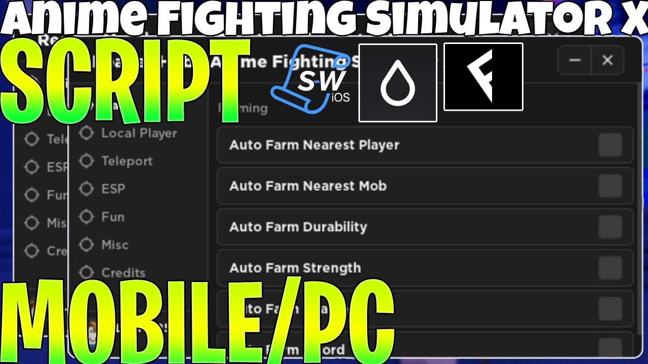 [BEST] Anime Fighting Simulator X Script/Hack | FAST AUTO FARM Yen + Chikara, ESP | PASTEBIN 2023