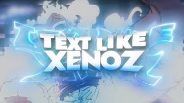TEXT LIKE XENOZ - After Effect AMV Tutorial | TEXT ANIMATION