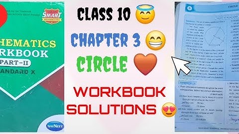 Class 10 part 2 chapter 3 Circle workbook solutions answers #Class 10 #workbooksolutions #workbook