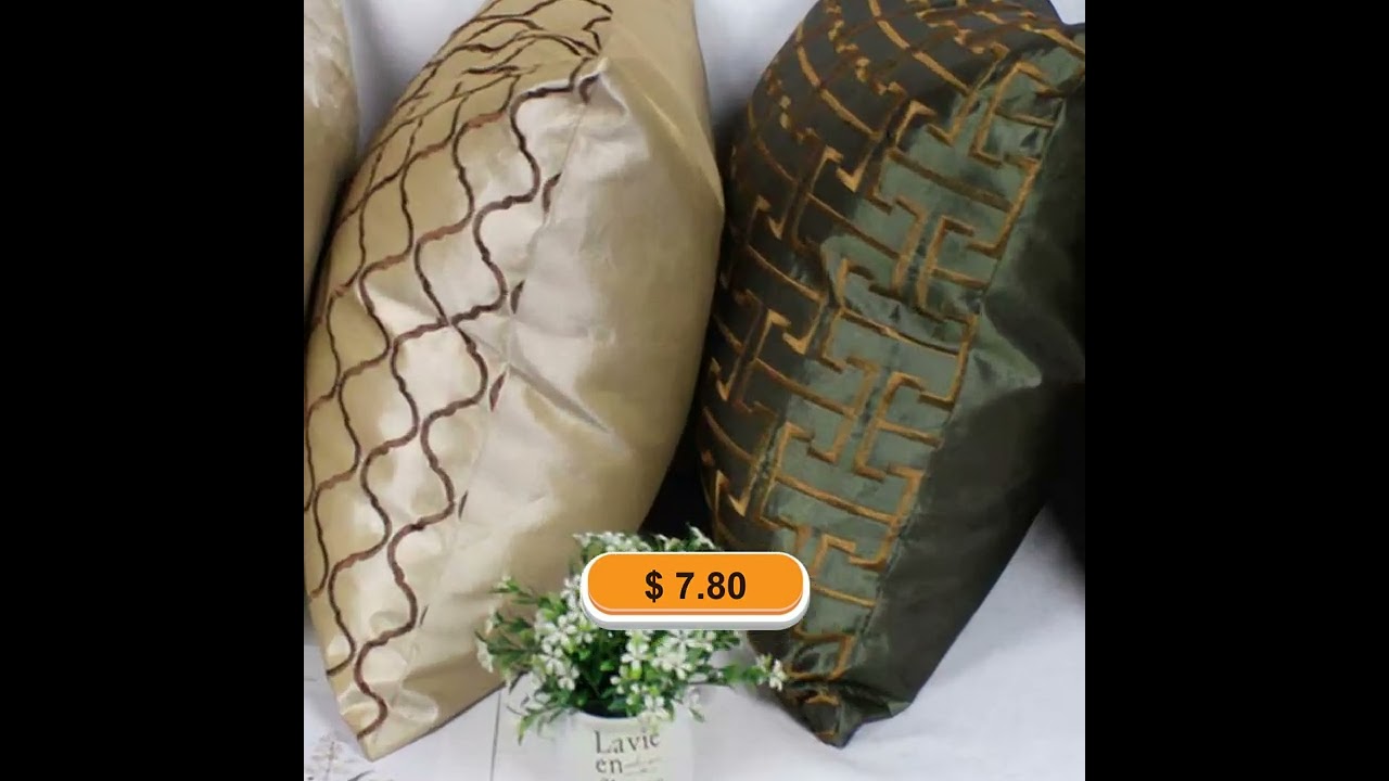 Embroidered pillowcase