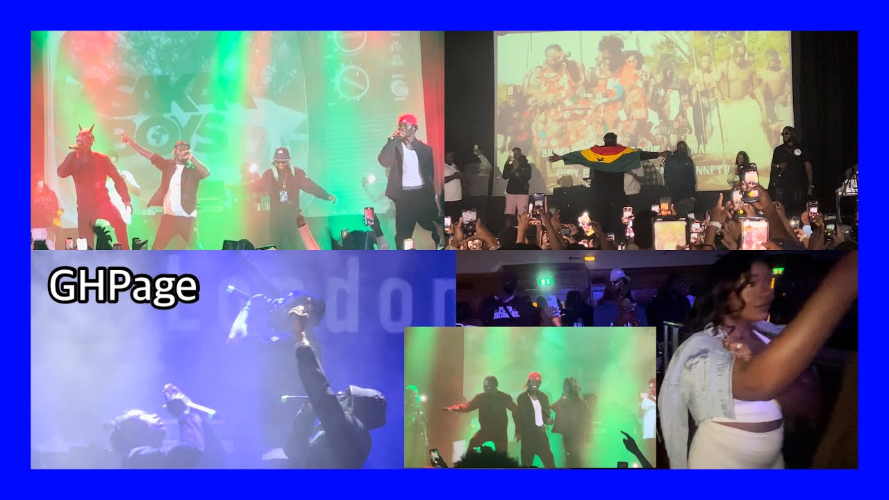 Asakaa Boys came to London & Conquered- Watch them perform Obaa Hemaa,Odo,Maa Linda-Sing along,girls