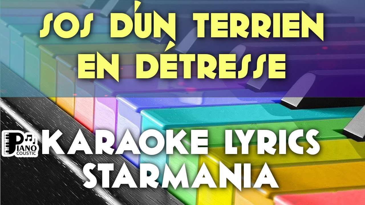 SOS D'UN TERRIEN EN DÉTRESSE STARMANIA KARAOKE LYRICS VERSION PSR S975