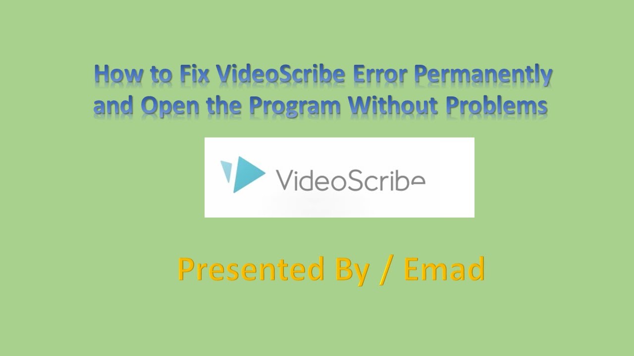 Videoscribe Login Video Scribe doesn't Open / How to Fix Videoscribe Login Problem ...